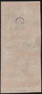 Saint-Marin 1910 - Stemma fond jaune 15 c. ardoise non, Gestempeld