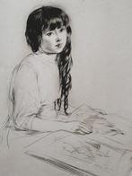 Adrien Désiré Etienne (1885-1961) - Portrait of a girl, Antiquités & Art