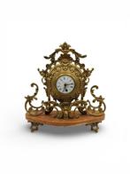 Klok - Art Nouveau Marmer, Brons, Messing - 1970-1980, Antiek en Kunst