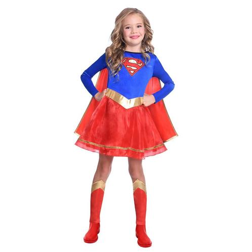 Supergirl Kostuum Kind, Kinderen en Baby's, Carnavalskleding en Verkleedspullen, Nieuw, Verzenden