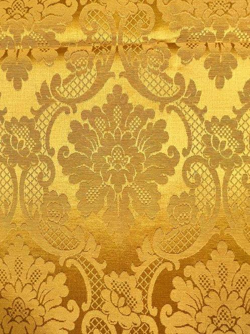 Luxe Venetiaanse San Leucio gouden damaststof -, Antiek en Kunst, Antiek | Tapijten, Tafelkleden en Textiel