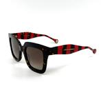 Carolina Herrera - *NEW* - Brown Acetate - Red Details -, Bijoux, Sacs & Beauté