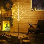 vidaXL Berkenboom LED 72 LEDs warmwit 150 cm wit, Verzenden, Nieuw
