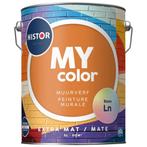 Histor MY color Muurverf Extra Mat RAL 9005 | Gitzwart 10L, Doe-het-zelf en Bouw, Verzenden, Nieuw