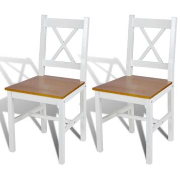 Stoelen Grenenhout Wit | OP = OP | Keuken & Eetkamer beschikbaar voor biedingen