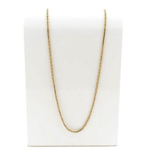 Gouden koningsschakel ketting | 64,5 cm, Handtassen en Accessoires, Kettingen, Overige kleuren, Gebruikt, Goud, Ophalen of Verzenden