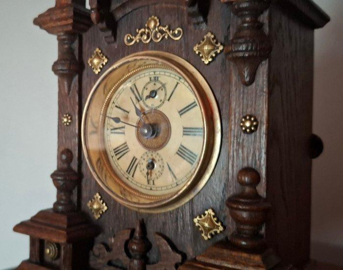 Wekker - Junghans - Hout, Messing - 1920-1930, Antiek en Kunst, Antiek | Klokken