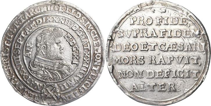 Taler, daalder 1611, Sachsen-kurlinie ab 1547 (albertiner..., Postzegels en Munten, Munten | Europa | Niet-Euromunten, België