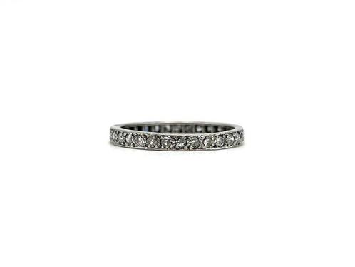Ring Platina - 0.31ct. tw. Diamant (Natuurlijk), Handtassen en Accessoires, Ringen