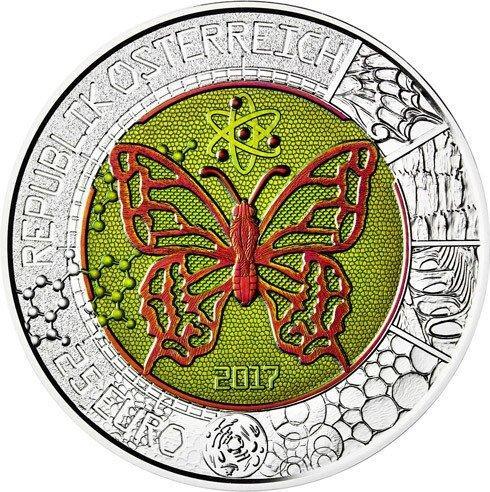 Oostenrijk. 25 Euro 2017 Mikrokosmos NIOB Proof (Zonder, Postzegels en Munten, Munten | Europa | Euromunten