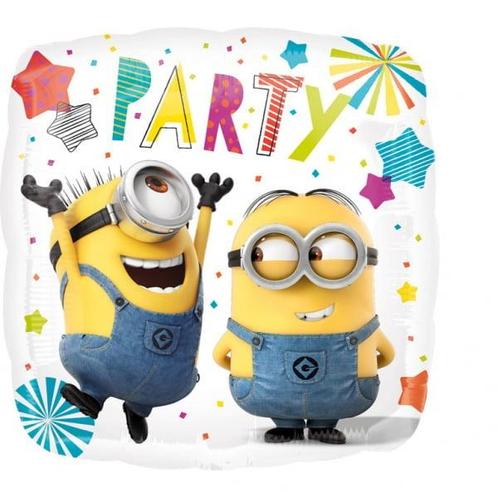 Minions Helium Ballon Party Vierkant 43cm leeg, Hobby & Loisirs créatifs, Articles de fête, Envoi