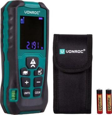 VONROC Laser afstandsmeter – 40 meter bereik – Aanpasbare beschikbaar voor biedingen