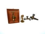 Antique tap for wine barrel, nostalgic ‘dolphin’ and, Antiek en Kunst, Curiosa en Brocante