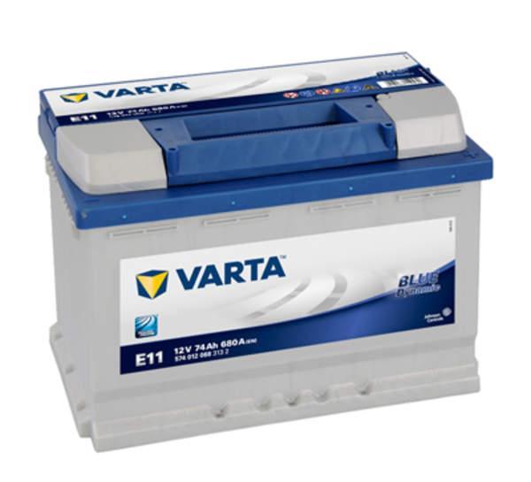 Varta E11 74amph | Auto, Auto-onderdelen, Accu's en Toebehoren, Ophalen of Verzenden