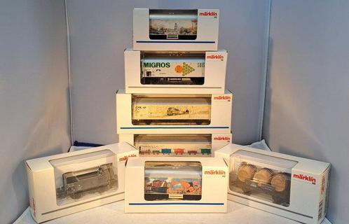Märklin H0 - Modeltrein goederenwagon (7) - 7 x Marklin, Hobby en Vrije tijd, Modeltreinen | H0