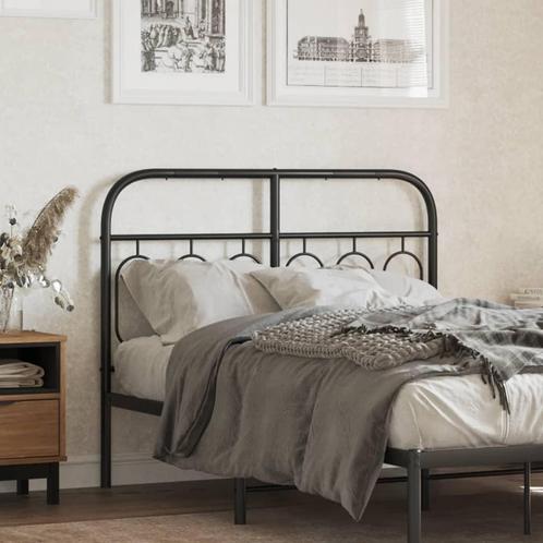 vidaXL TÃªte de lit mÃ©tal noir 120 cm, Maison & Meubles, Chambre à coucher | Lits, Neuf, Envoi