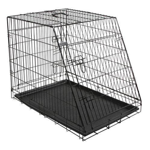 Transportb. m tralies inklapb. zwart, 107x74x85cm, 2 deuren, Dieren en Toebehoren, Honden-accessoires, Nieuw