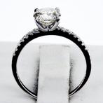 Zonder Minimumprijs - Verlovingsring - 18 karaat Witgoud -, Handtassen en Accessoires, Antieke sieraden