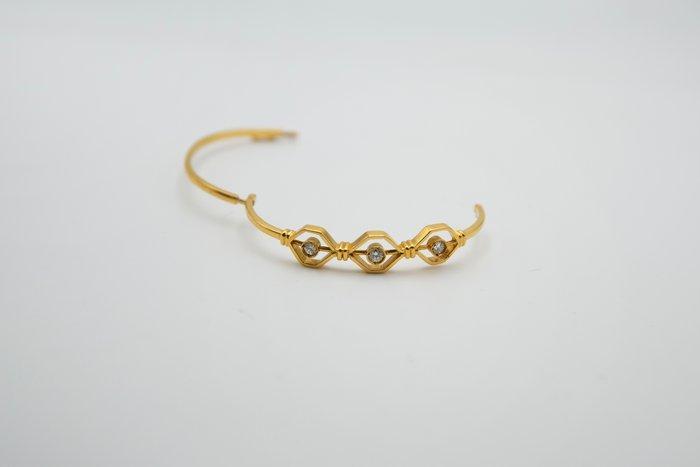 Armband - 18 karaat Geel goud Diamant (Natuurlijk), Handtassen en Accessoires, Armbanden