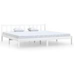 Wit Houten Bed 200x200 | Retour Deal | Nu 42% Korting | S..., Huis en Inrichting, Slaapkamer | Bedden, Verzenden, 200 cm, Hout