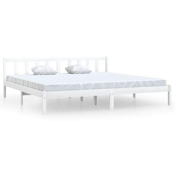 Wit Houten Bed 200x200 | Retour Deal | Nu 42% Korting | S..., Huis en Inrichting, Slaapkamer | Bedden, 200 cm, Nieuw, Hout, Tweepersoons