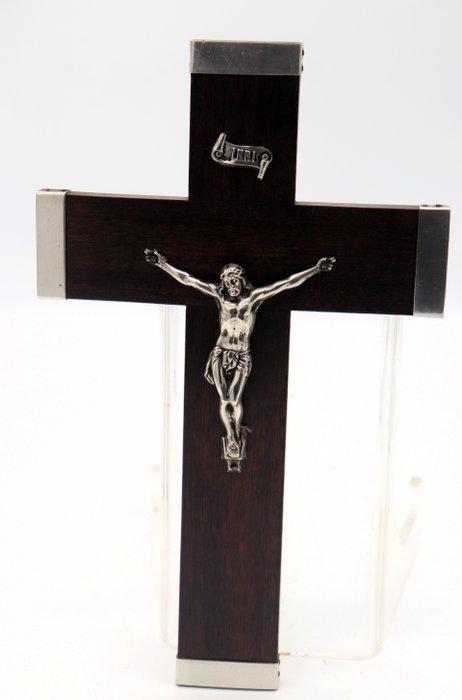 Antique Crucifix - Argent 835 - 1920-1930 - Grand crucifix, Antiek en Kunst, Kunst | Niet-Westerse kunst