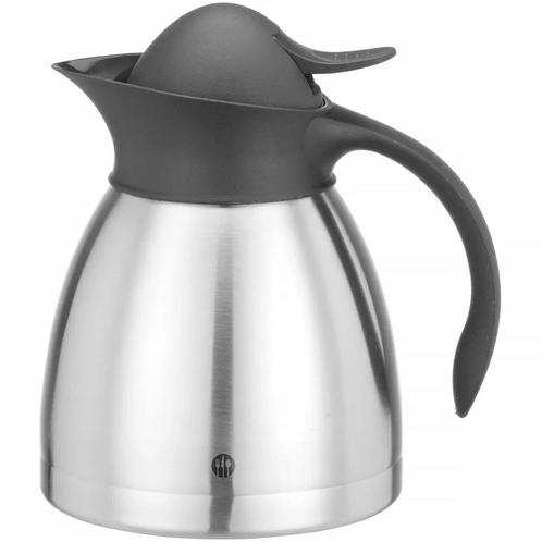Thermoskan | RVS/Kunststof | 1L | Dubbelwandig |, Zakelijke goederen, Horeca | Keukenapparatuur, Nieuw in verpakking, Verzenden