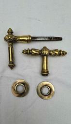 Antiek Deurklink (4) - 1850-1900 - Deurklinken 1870 koper