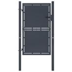 vidaXL Poort 100x200 cm staal antraciet, Tuin en Terras, Verzenden, Nieuw
