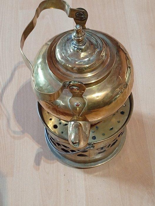 Theepot (2) - Koper, Messing - Koperen theepot, Antiquités & Art, Antiquités | Autres Antiquités