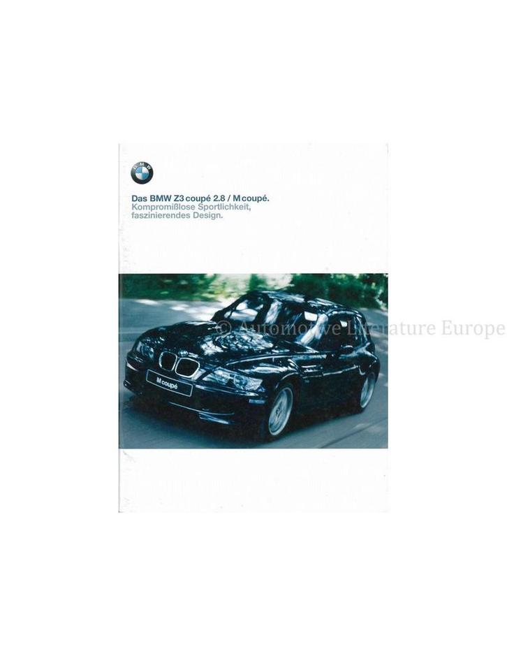 1999 BMW Z3 COUPÉ | M COUPE BROCHURE DUITS, Boeken, Auto's | Folders en Tijdschriften