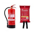 Brandblusser + blusdeken pakket, Verzenden