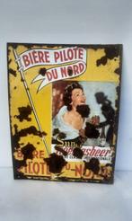 Ancienne plaque émaillée Bière Pilote du Nord - Enseigne