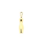 Gouden hanger van een kegel (kettinghanger, geelgoud), Handtassen en Accessoires, Bedels, Ophalen of Verzenden, Gebruikt, Goud