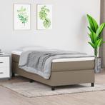 vidaXL Boxspring bed 80x200 cm stof taupe, Verzenden, Nieuw