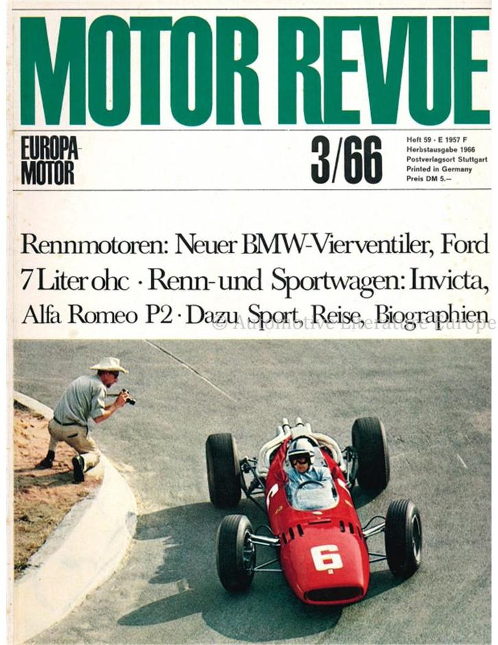 1963 MOTOR REVUE MAGAZINE 59 DUITS, Boeken, Auto's | Folders en Tijdschriften, Ophalen of Verzenden