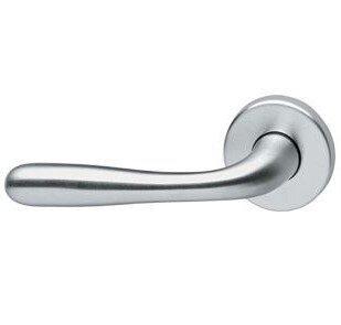 Intersteel enkele deurkruk Jupiter links op rozet chroom mat, Doe-het-zelf en Bouw, Hang- en Sluitwerk, Ophalen of Verzenden
