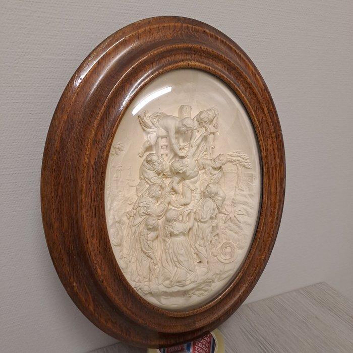 E Cassier - sculptuur, Kruisafname van Jezus - 40 cm -, Antiek en Kunst, Kunst | Niet-Westerse kunst