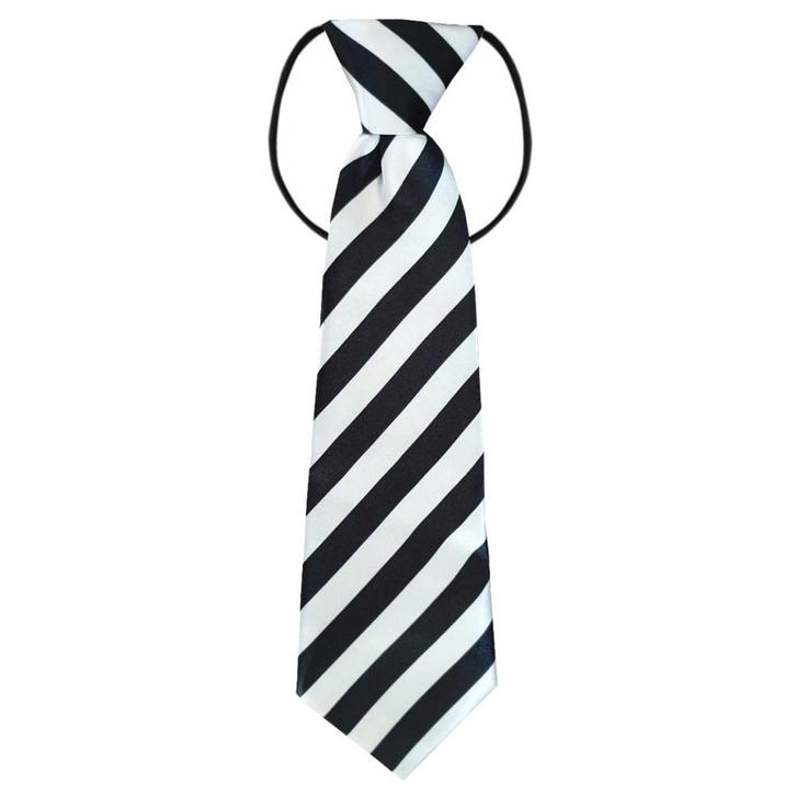 Fako Fashion - Kinderstropdas - Print - Elastiek - Zwart/Wit, Kleding | Heren, Stropdassen, Verzenden