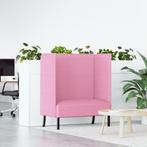 vidaXL Hoge Rug Sofa Roze 109x56x121 cm Stof, Huis en Inrichting, Zetels | Zetels, Verzenden, Nieuw