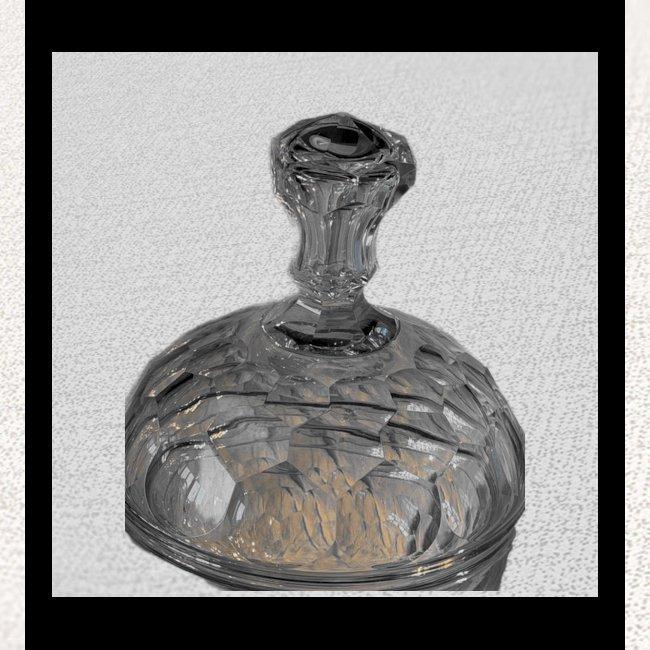 Gemberpot - Geinspireerd op Biedermeier stijl - Glas,, Antiek en Kunst, Antiek | Keukengerei