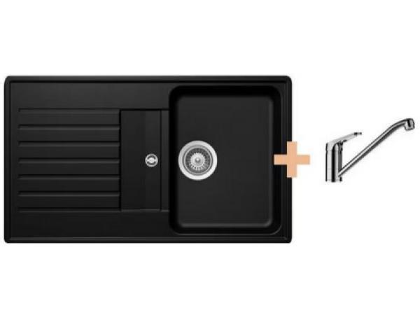 Veiling - Welltime Berlin Spoelbak (Zwart) + kraan (RVS), Huis en Inrichting, Keuken | Keukenelementen, Nieuw