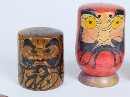 Daruma Kokeshi-poppen door Sakurai Shoji, Sato Yoshiaki,, Antiek en Kunst, Antiek | Overige Antiek