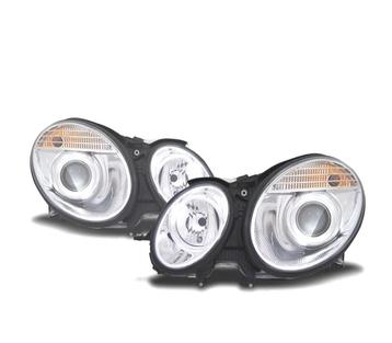 PHARES LOUPE MERCEDES CLASSE E W211 06-09 FOND CHROME, Verzenden