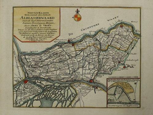 Nederland - Alblasserwaard, Dordrecht, Vianen.; Hendrik de, Livres, Atlas & Cartes géographiques