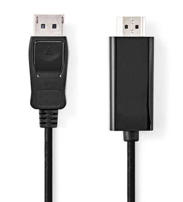 Nedis DisplayPort Male naar HDMI Male 4K Kabel-2M (Diversen) beschikbaar voor biedingen