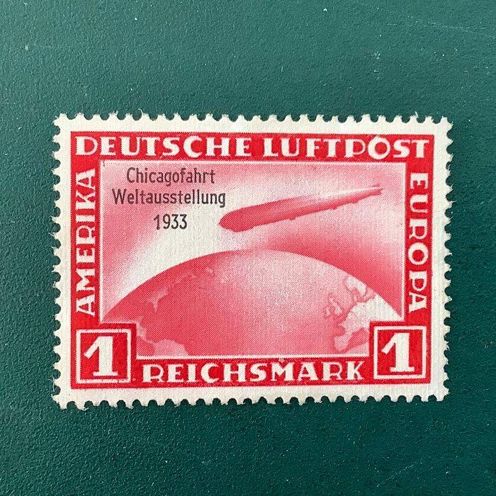 Duitse Rijk 1933 - 1 Mark Chicago Fahrth - Michel 496, Postzegels en Munten, Postzegels | Europa | Duitsland