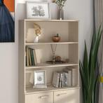 vidaXL Opzetkast HAMAR 85x35x100 cm massief grenenhout, Huis en Inrichting, Kasten | Dressoirs, Verzenden, Nieuw