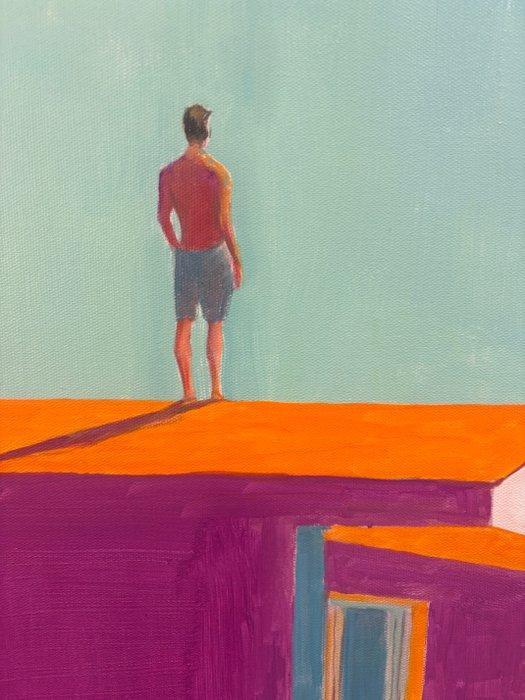 Billy - Sunset horizon view 3, Antiek en Kunst, Kunst | Schilderijen | Modern