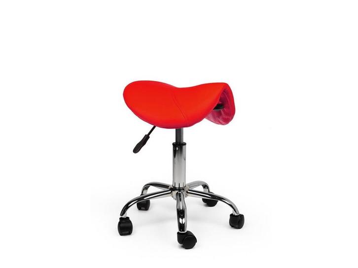 Zadelkruk Rood - Lage uitvoering, Huis en Inrichting, Krukjes, Nieuw, In hoogte verstelbaar